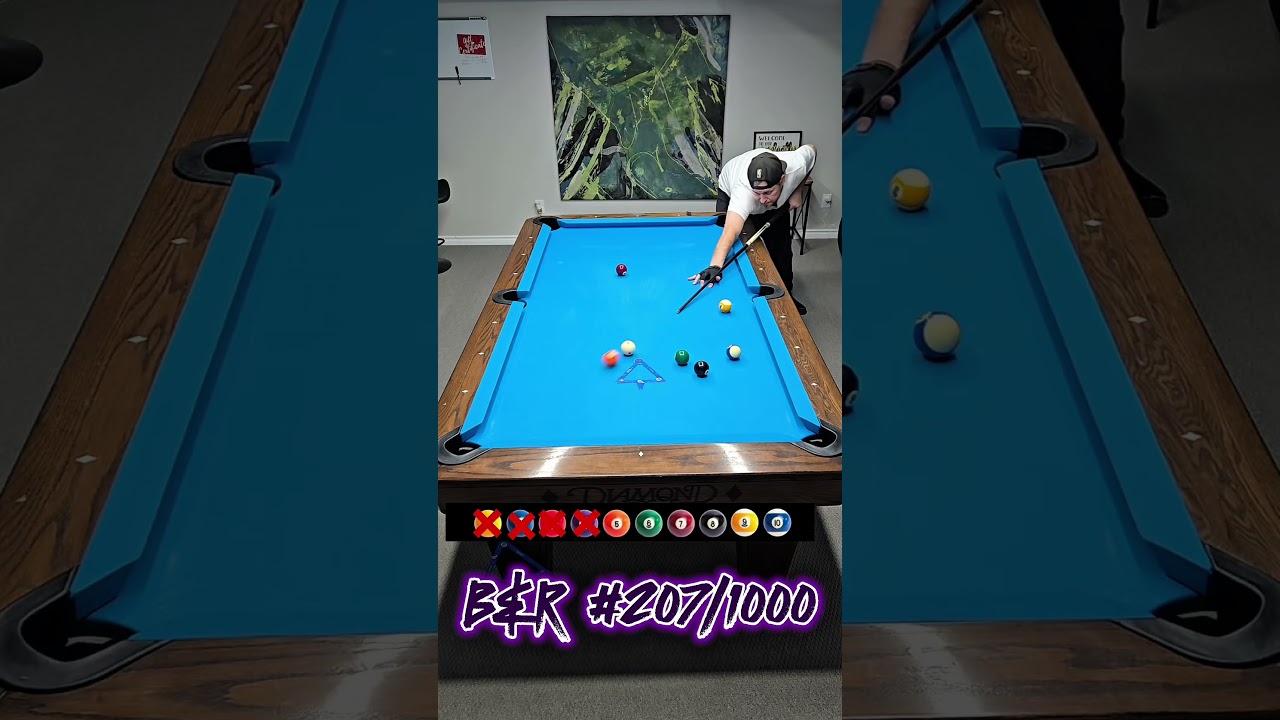 Image of video the ALMOST BLEW IT SHOOTING THE 7 BALL! 10-BALL - BREAK AND RUN # 207 OF 1000! 8