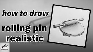 how to draw belan/rolling pin realistic | still life drawing | easy 2020 how to draw belan/rolling pin realistic | still life drawing | easy 2020