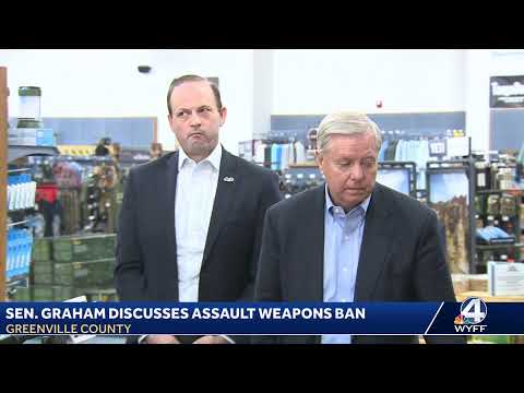 Senator Graham visits Upstate gun range to discuss assault weapons ban