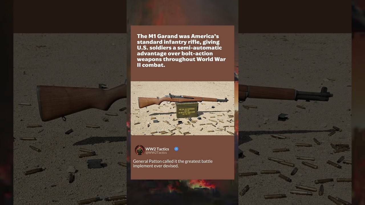 M1 Garand | Standard U.S. Rifle of WWII | WW2 Tactics