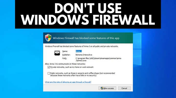 Why you shouldn't just use Windows Firewall