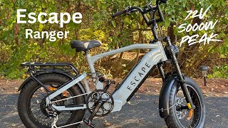 Escape Ranger 20" E-Bike 72 Volt, 5000 Watt Peak Performance!