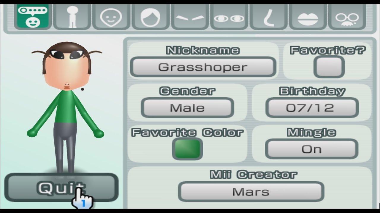 Grasshoper - Poofesure - Mii 2687 - YouTube