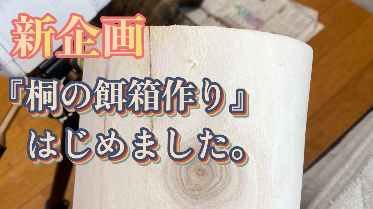 新企画 『桐の餌箱作り』はじめました 渓流の餌箱 #1 - YouTube