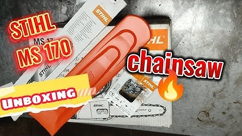 Stihl ms170 unboxing #ms170