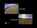 25mw vs 800mw VTX Output with 1250m distance (DVR comparison) TrueRC antenna power