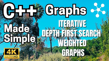C++: Made Simple-Data Structures & Algorithms-Graphs-Part 7.3.5-Iterative DFS Weighted Graph