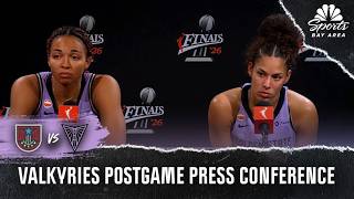 Kiah Stokes, Veronica Burton analyze Valkyries' Game 2 loss | NBC Sports BA