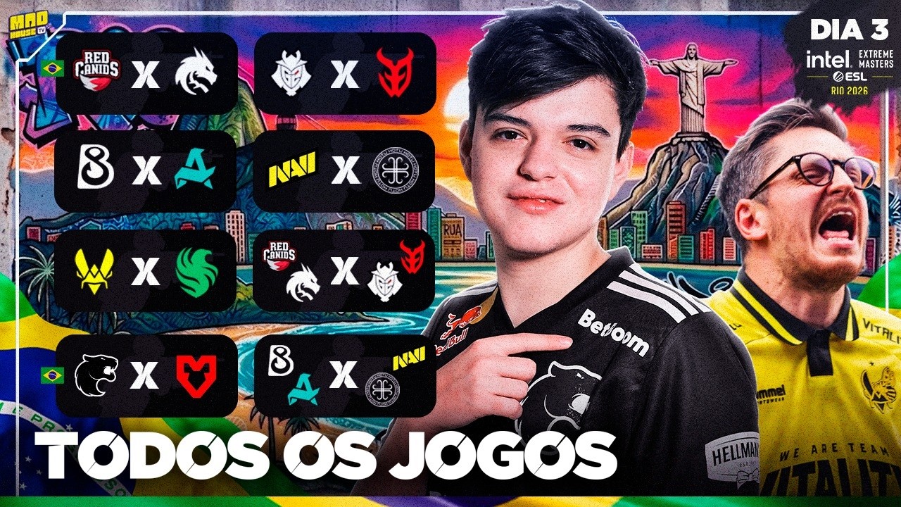 IEM RIO 2026 (DIA 03) - TODOS OS JOGOS - COMPLETO
