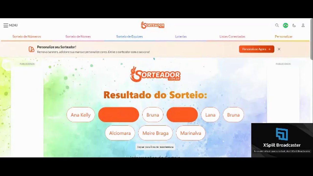 SORTEIO DE COSMETICOS - PATROCINIO IANE