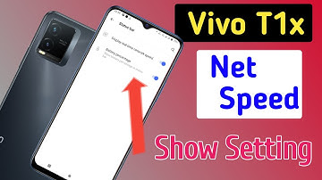 Vivo t1x net speed show/Vivo t1x me net speed kaise dekhe/network speed setting