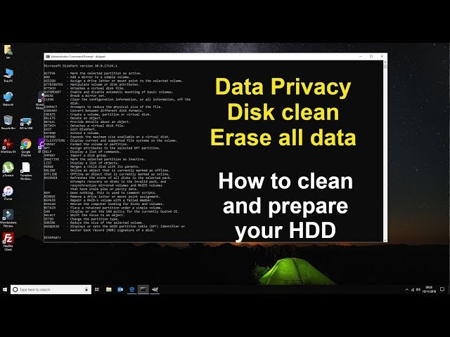How to Diskpart Erase/Clean a Drive Through the Command Prompt