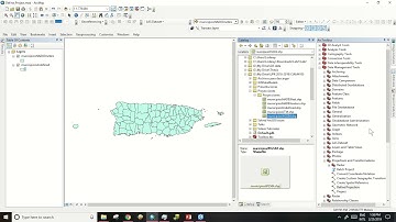 Cómo definir y proyectar capas en ArcMap