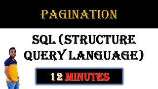 SQL -  Pagination