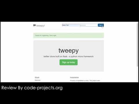 Simple Twitter Clone In PYTHON Using Flask With Source Code | Source Code & Projects