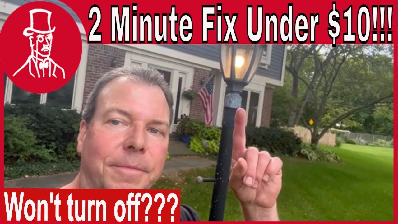 how-to-fix-a-lamp-post-that-won-t-turn-off-youtube