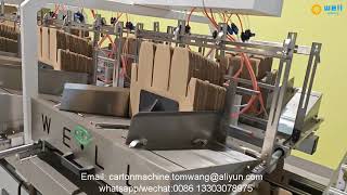 Multi cell automatic cardboard partition assembler machine #partitionassembler #machine