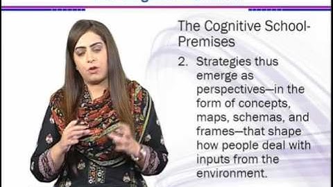 The cognitive school-premises | Strategic Management | MGT703_Topic044