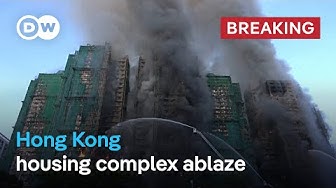 Thumbnail for Massive fire engulfs residential building in Hong Kong |  DW News