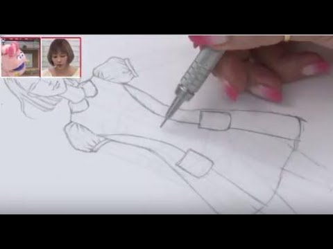 スタイル画 デザイン画 の描き方 簡単に描けるワンピースの描き方 バンタン Youtube