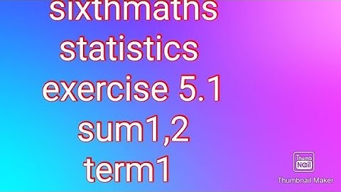 sixthmaths| term1| exercise 5.1#statistics #theensuvaikanakku