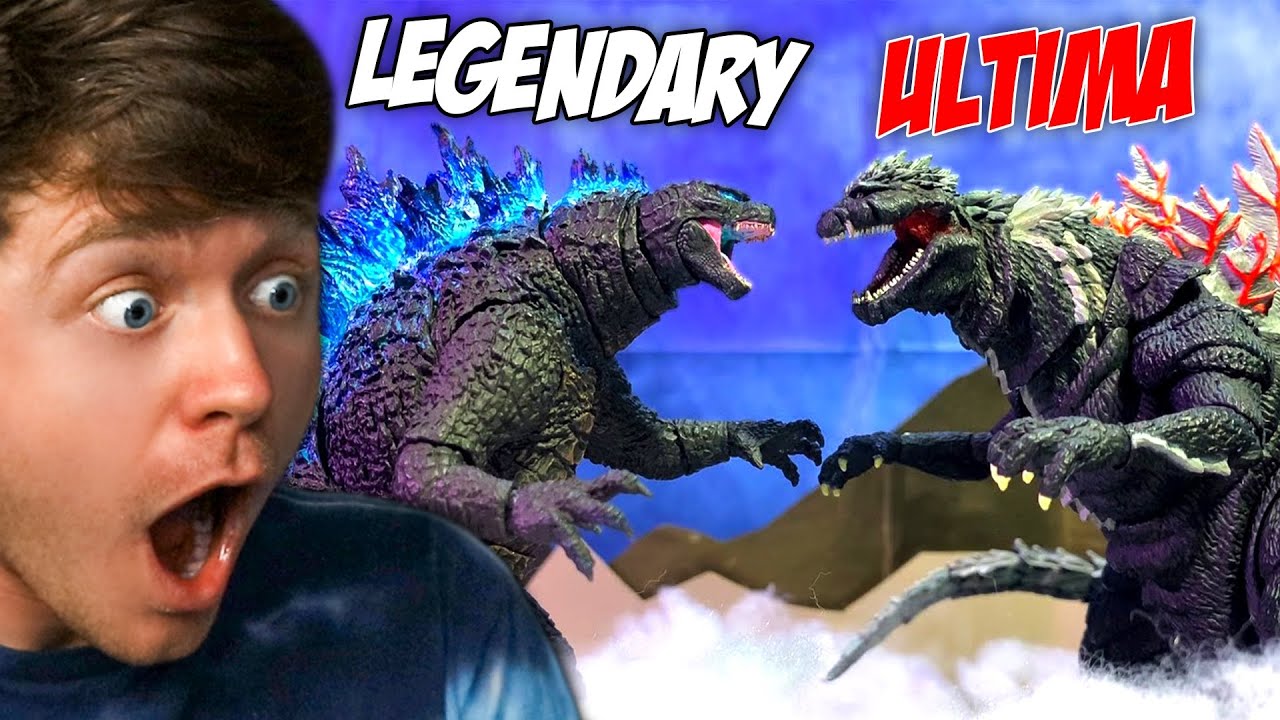 Reacting to LEGENDARY GODZILLA vs GODZILLA ULTIMA! (Stop Motion)