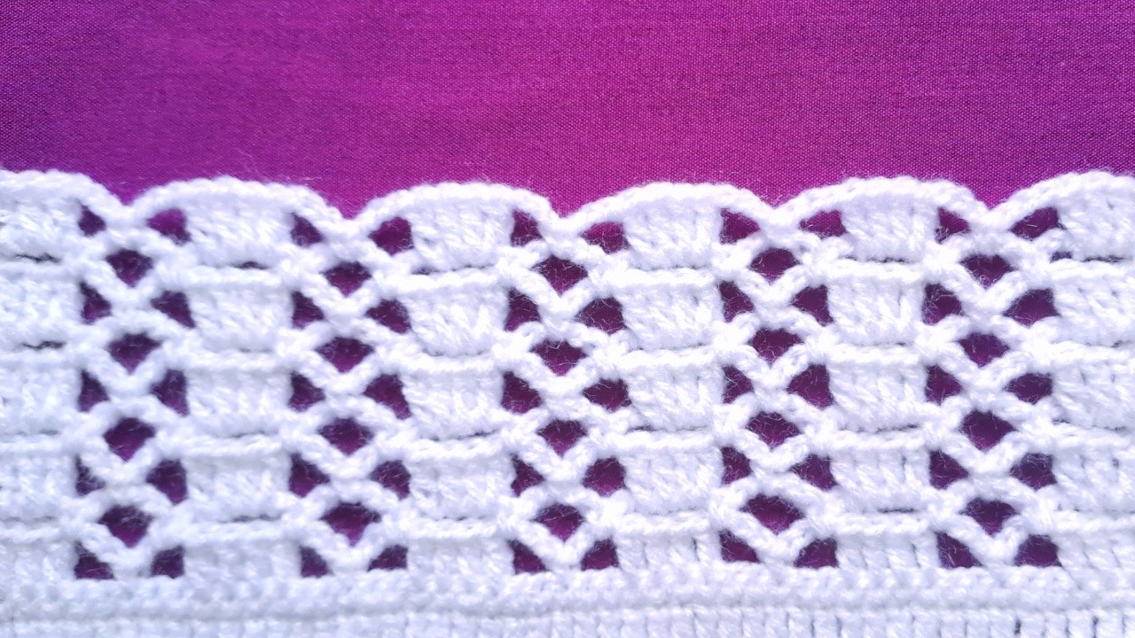 Un lindo punto fácil para tus tejidos a crochet/Stitch crochet tutorial/Aula de crochê/Uncinetto
