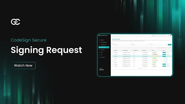 The Signing Request Approval Process in CodeSign Secure