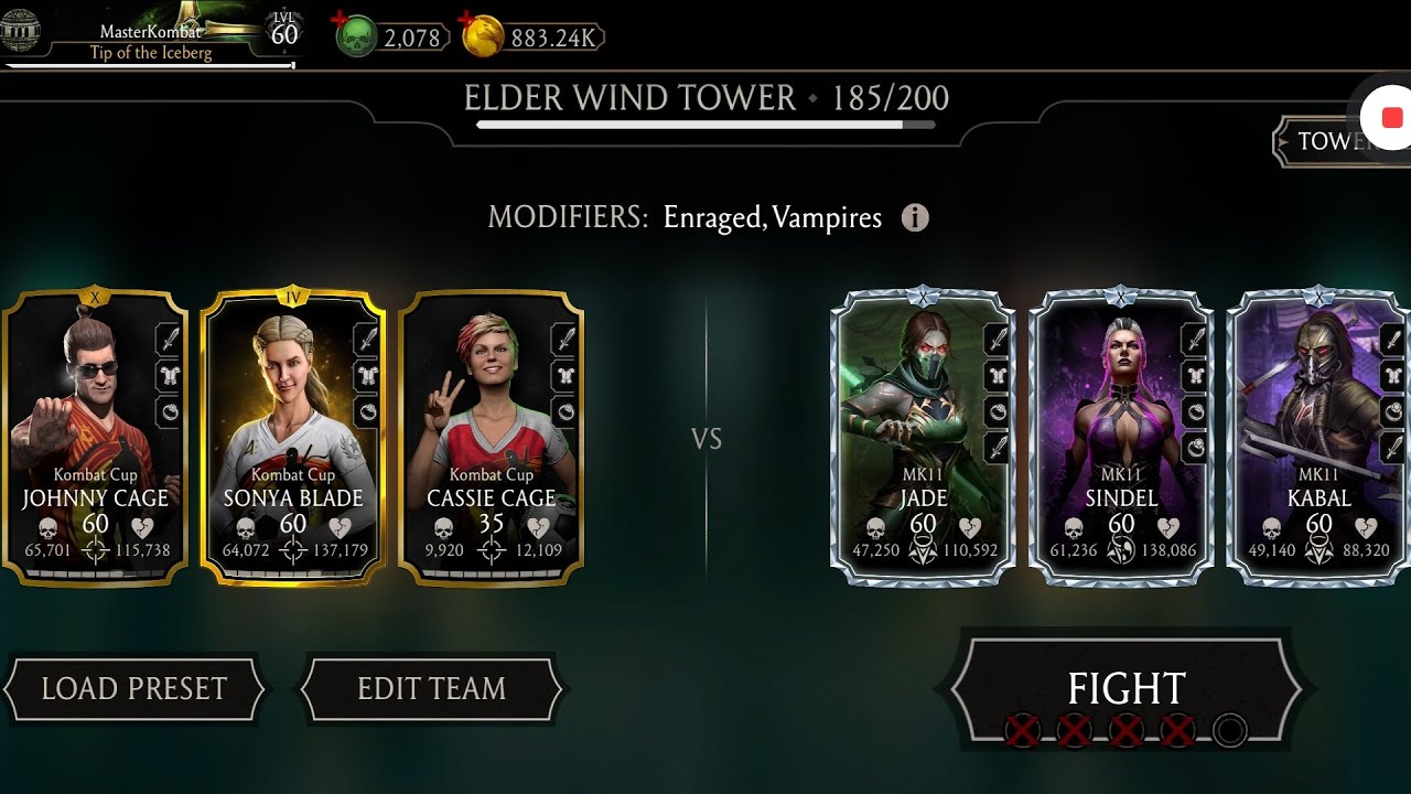 🍃 Elder Wind Tower FATAL 185 Fights + Rewards ☠️ Mortal Kombat Mobile Gameplay