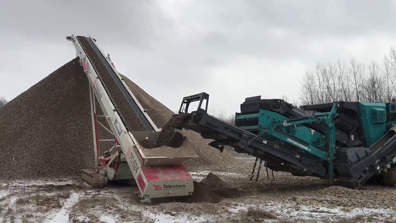 Telestack TC 624 Tracked Stacker Stockpiling Crusher Run