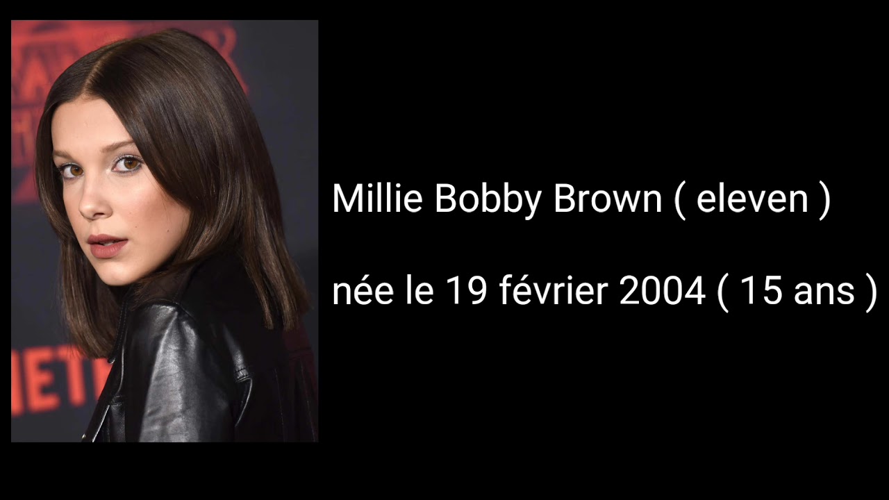 Age acteur stranger things