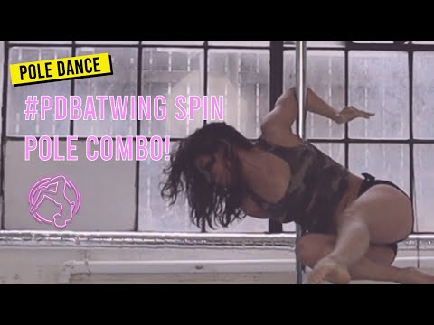 Pole Tutorial: Inter Spin Pole Combo to #PDBatwing | Dancing in Circles
