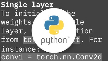How do I initialize weights in PyTorch?