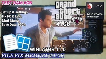 GTA V LITE ANDROID | WINLATOR 11.0 | SNAPDRAGON 712