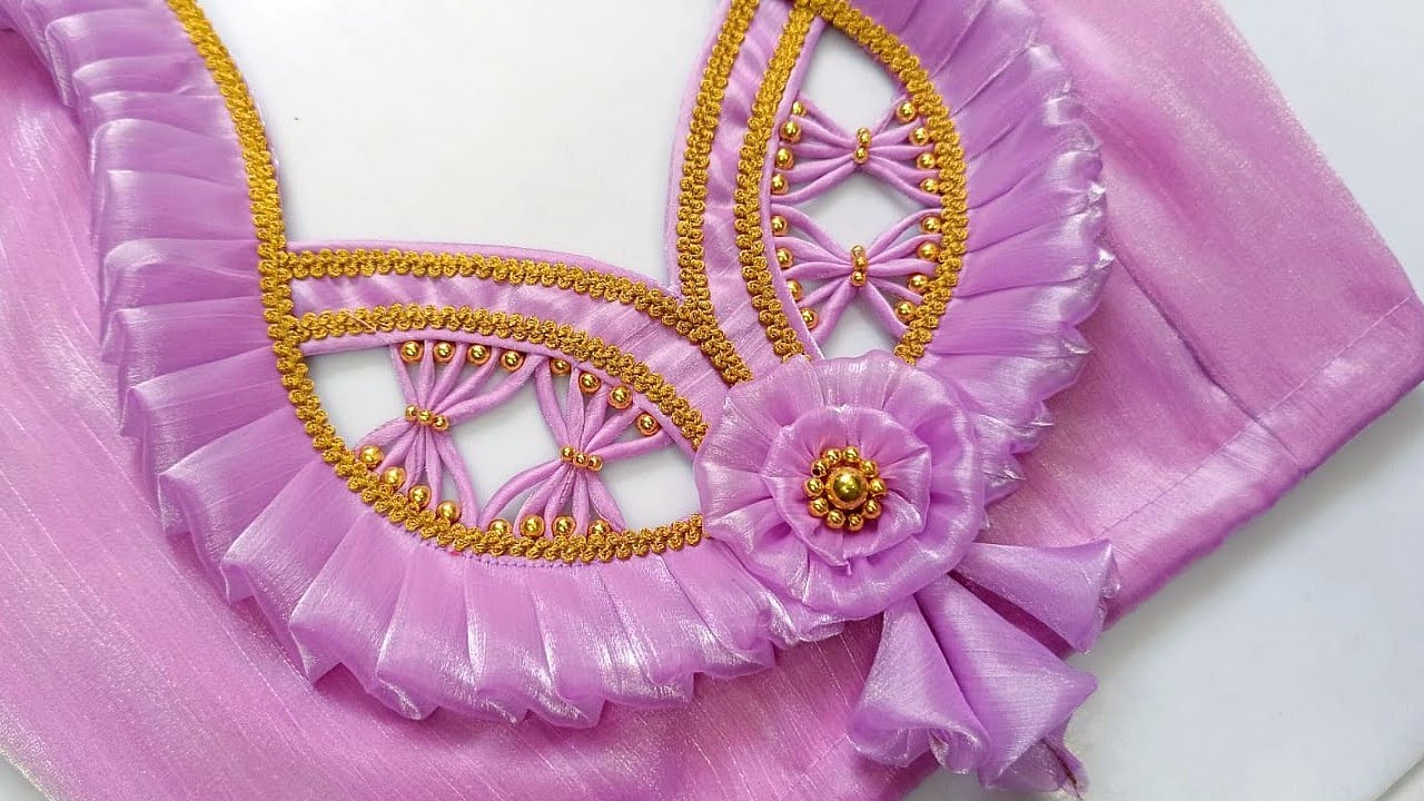 Latest blouse back neck design | Blouse model stitching |  Designer blouse back neck design |