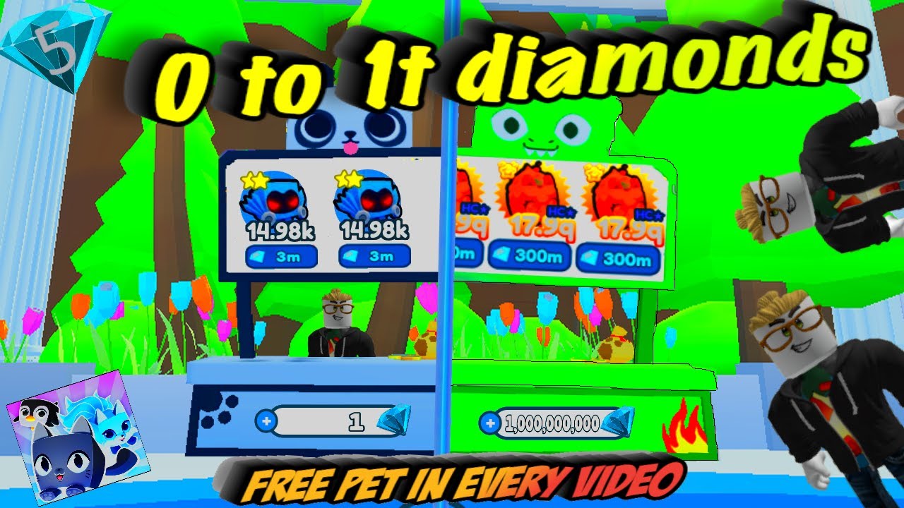 It s Easy 0 To 1 Trillion Diamonds In PET SIMULATOR X part 5 YouTube It s easy 0 to 1 trillion diamonds in pet simulator x part 5 youtube