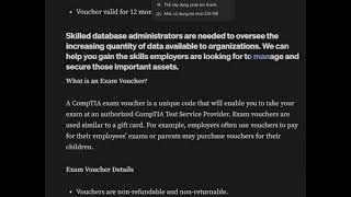 CompTIA DataSys+ DS0–001 Voucher