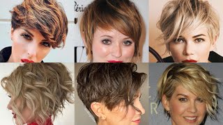 Very viral haircut styles/Pixie bob haircuts ideas/wedge haircut for Thick hairs/Pinterest haircut