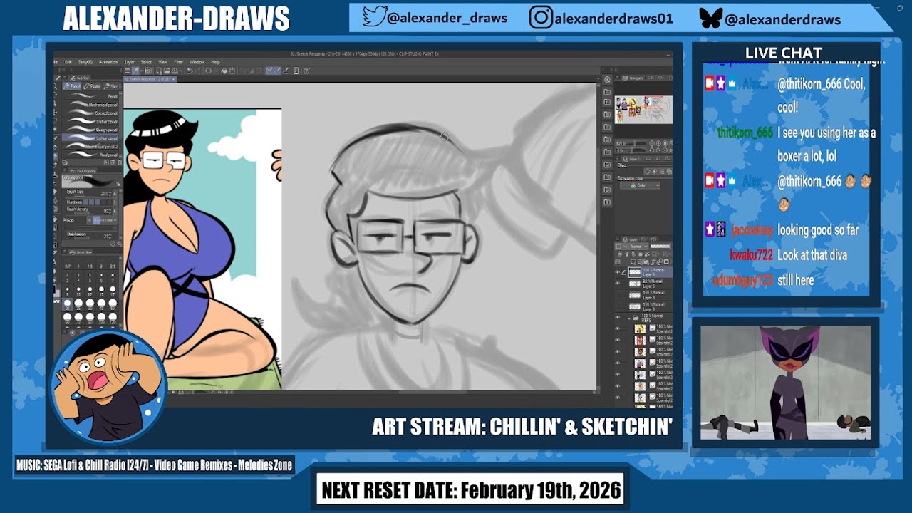 Twitch Livestream: 102nd Art Raffle - 2/8/2026