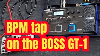 Delay tap option on the BOSS GT-1