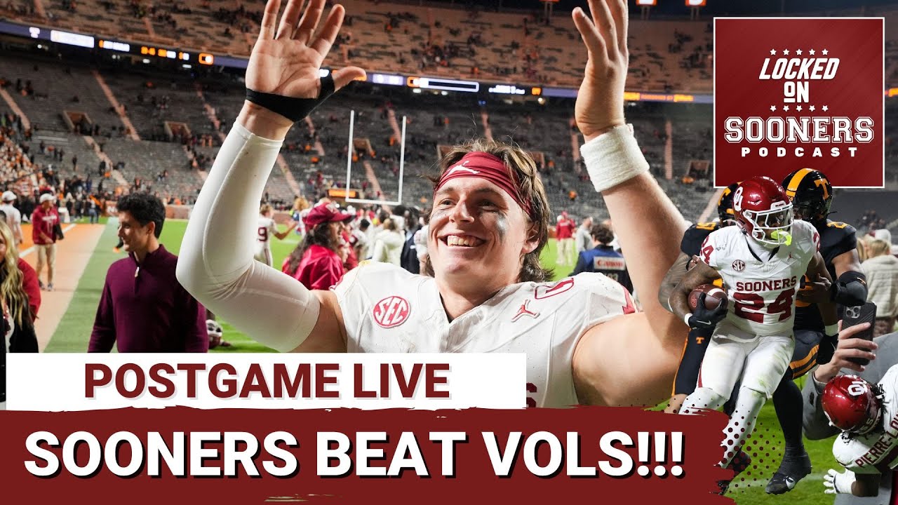 POSTGAME LIVE: Oklahoma Sooners SURVIVE MUST WIN game against Tennessee Volunteers | Tate Sandell!