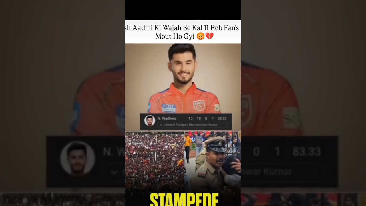 THIS IS THE REASON OF 11 DEATH OF RCB FANS 🥹❤️ 