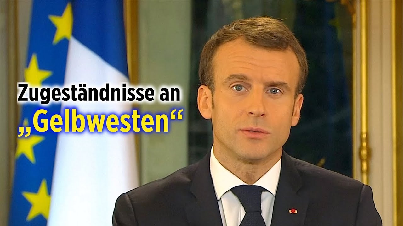 Kleinlauter Präsident: Macron macht weitere Zugeständnisse an „Gelbwesten“ frankreich karte