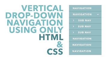 Vertical Drop-Down Navigation using HTML & CSS