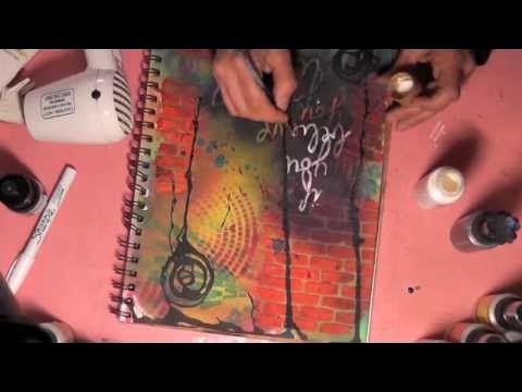 Art journal video tutorial – Lindy's Gang