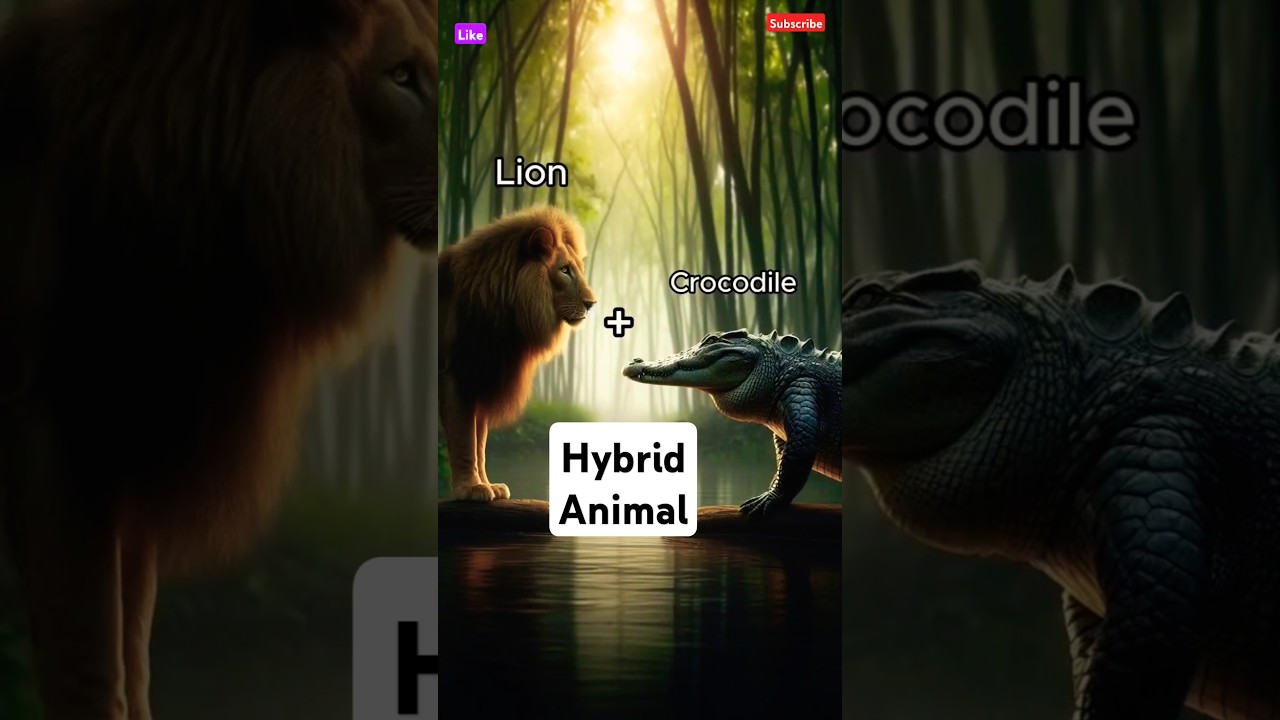 Hybrid animals, animation of new species✨🌏