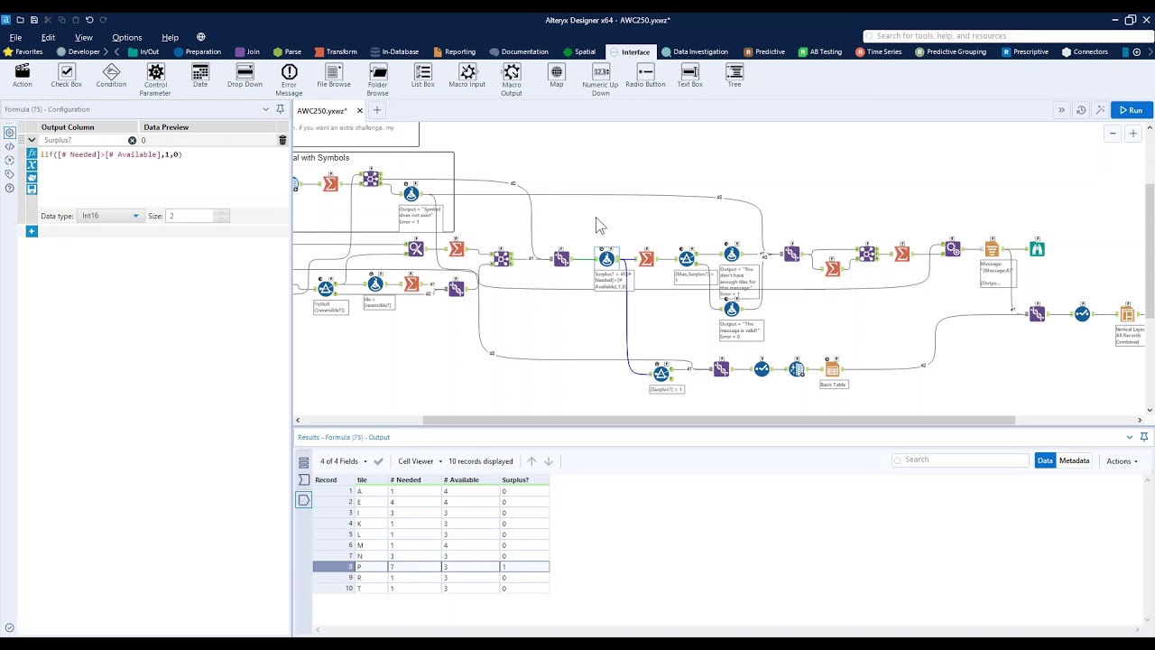 Alteryx Weekly Challenge 250: App Building Logic