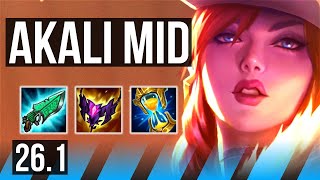 AKALI vs ORIANNA (MID) | 44K damage | KR Master | 26.1