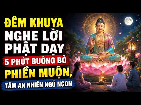 Đêm Khuya Nghe Lời Phật Dạy 5 Phút Buông Bỏ Phiền Muộn, Tâm An Nhiên Ngủ Ngon | Từ Bi Soi Lối