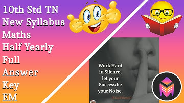 10th Maths Half Yearly Exam Full Answer Key/3dsegments!!!